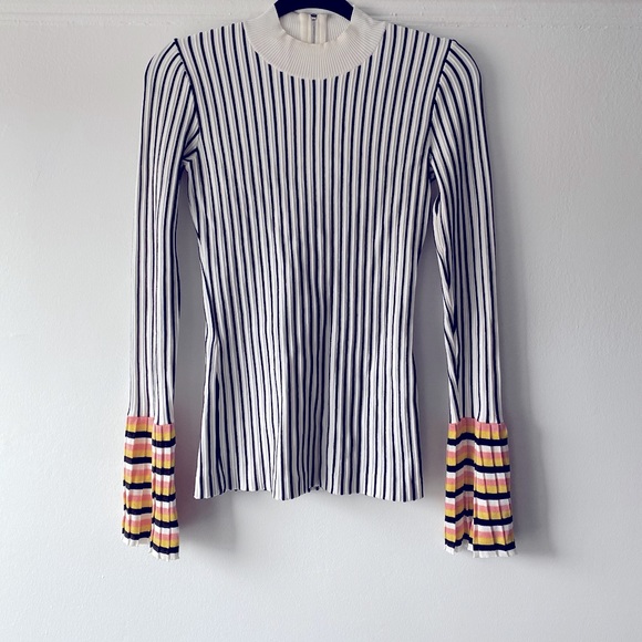 Emilio Pucci Striped Ribbed-knit Sweater - Picture 5 of 7